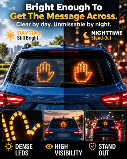 HomeCleanGoods™ DriveMoji Remote Hand Gesture Car LED Light