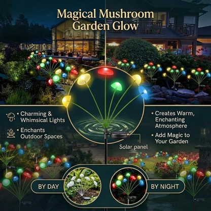 HomeCleanGoods™ FairyGlow Solar Mushroom Pest Repeller
