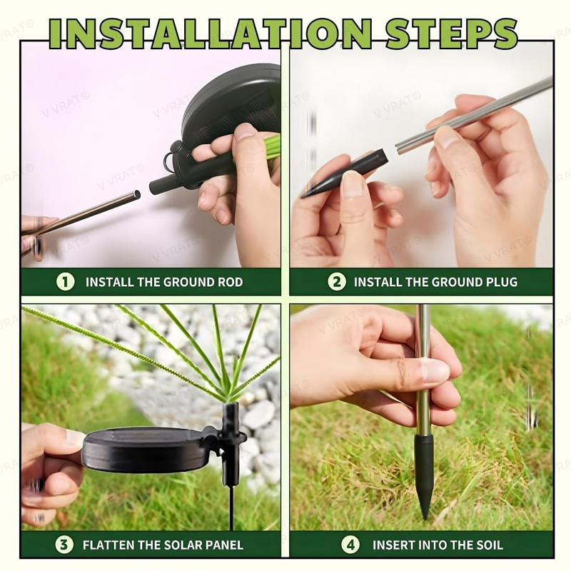 HomeCleanGoods™ FairyGlow Solar Mushroom Pest Repeller