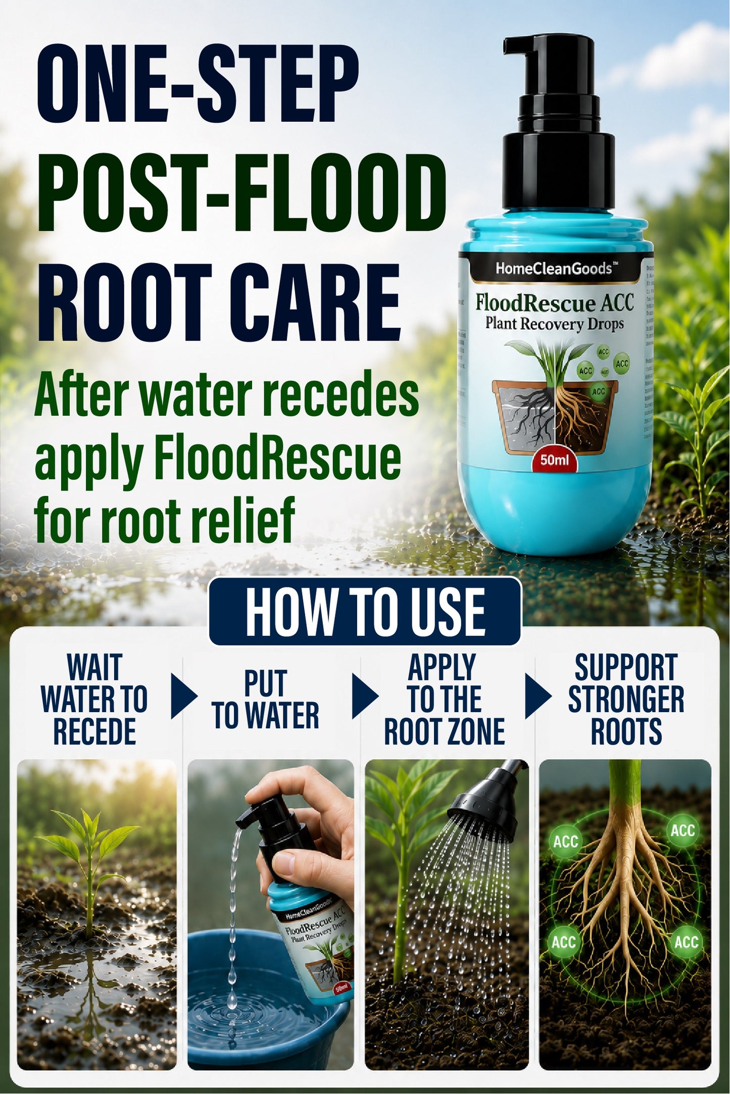 HomeCleanGoods™ FloodRescue ACC Plant Recovery Drops