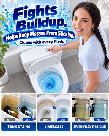 HomeCleanGoods™ FlushRepel Anti-Residue Deodorizing Toilet Tank Tablets