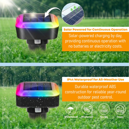 HomeCleanGoods™ GardenShield RGB Ultrasonic Pest Repeller
