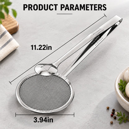 HomeCleanGoods™ GripStrain 2-in-1 Kitchen Strainer Tong
