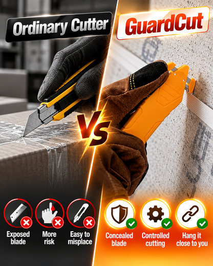 HomeCleanGoods™ GuardCut Concealed-Blade Package Safety Cutter