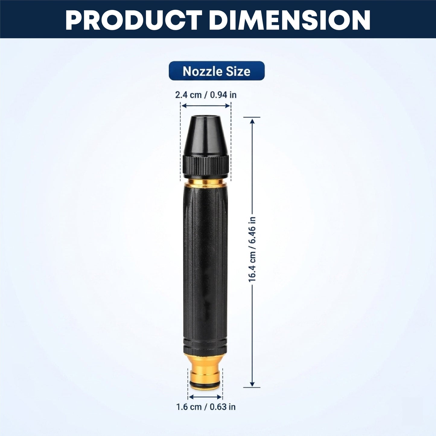HomeCleanGoods™ JetFlow High-Pressure Hose Nozzle
