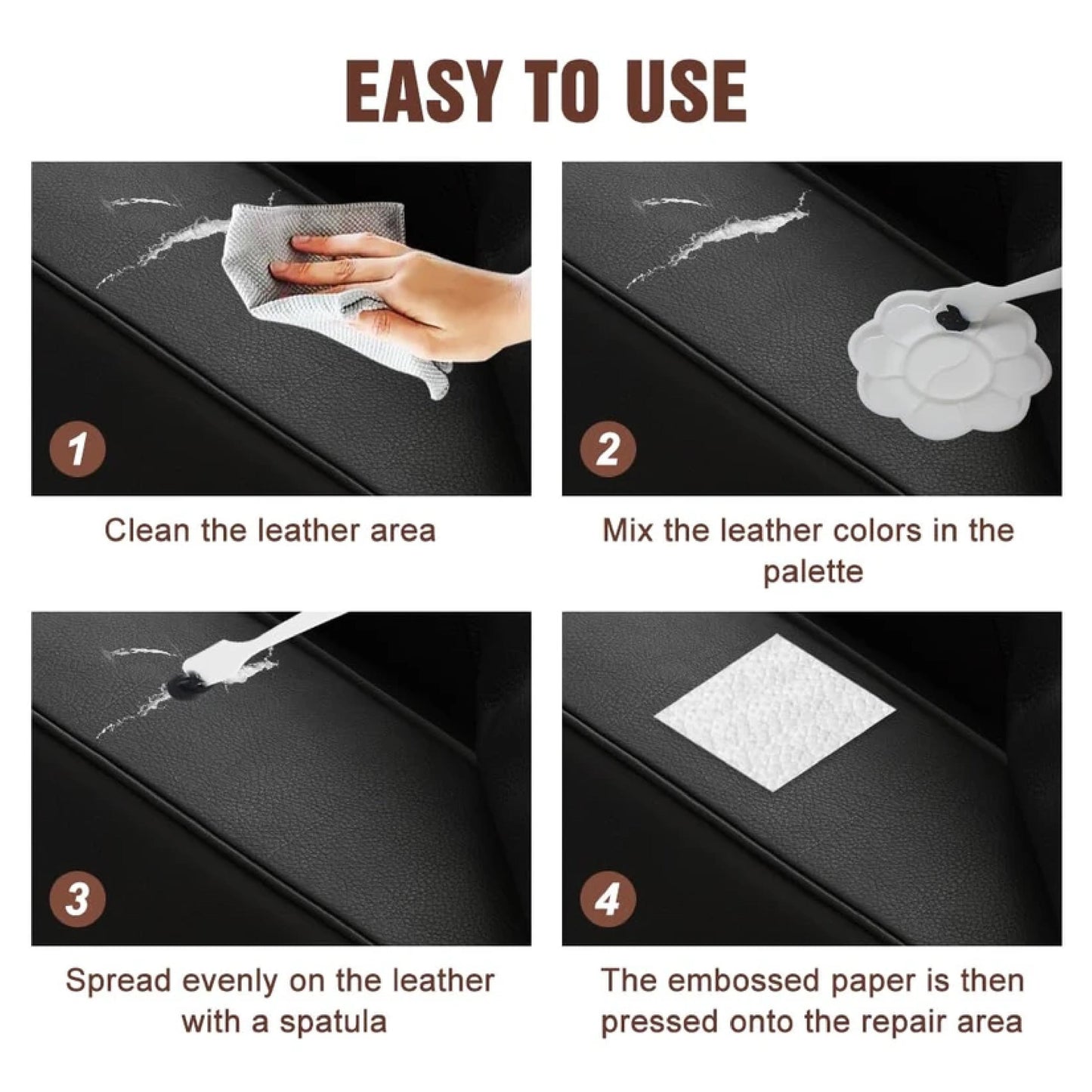 HomeCleanGoods™ LeatherFix Nano-Polymer Repair Gel