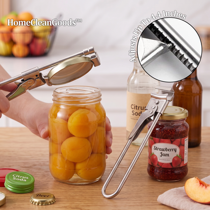 HomeCleanGoods™ LidEase Adjustable Grip-Assist Jar & Bottle Opener