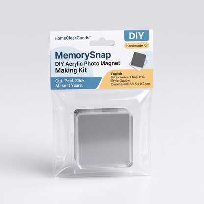 HomeCleanGoods™ MemorySnap DIY Acrylic Photo Magnet Making Kit