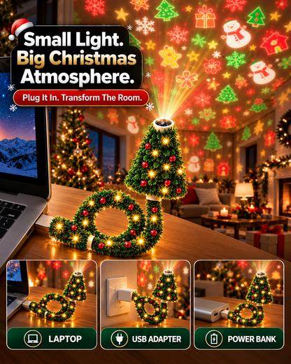 HomeCleanGoods™ MerryGlow 360° Mini Christmas Night Projector