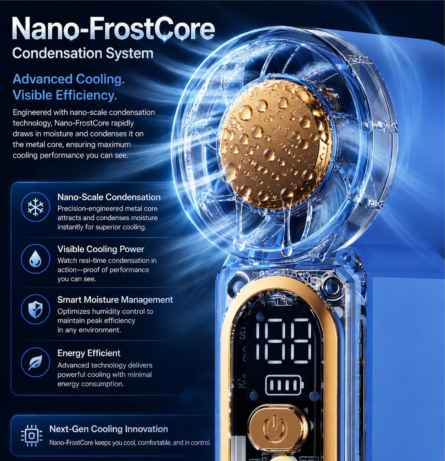 ❄️ 2026 Cooling Technology Breakthrough — LivLifeGoods™ Nano-FrostCore Turbo Mini Fan 2