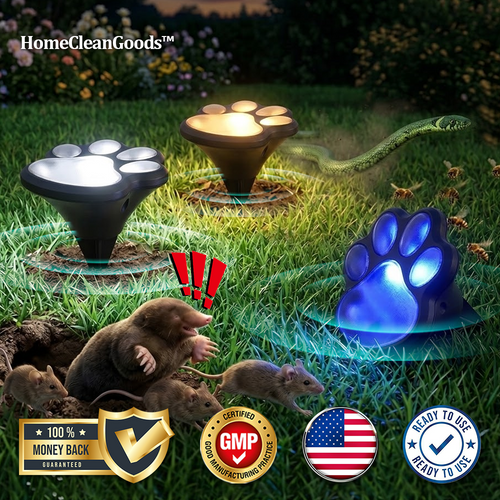 HomeCleanGoods™ PawGuard Solar Lawn Lights Pest Repeller