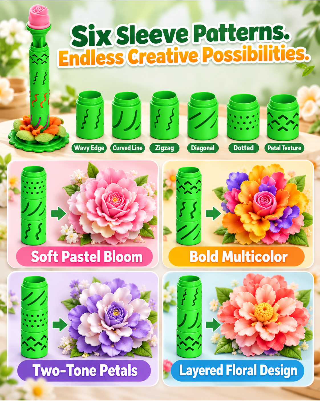 HomeCleanGoods™ PetalPop DIY Flower Press Shaping Kit