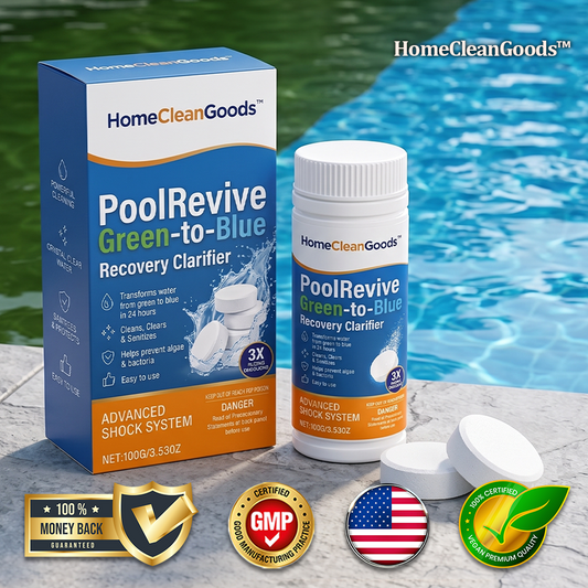 HomeCleanGoods™ PoolRevive Green-to-Blue Recovery Clarifier