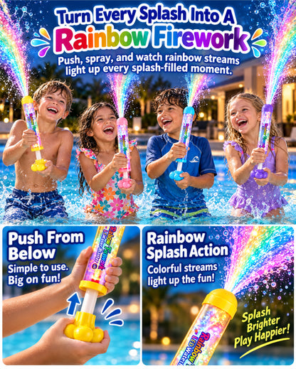 HomeCleanGoods™ PrismSplash Rainbow Firework LED Water Blaster