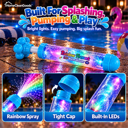 HomeCleanGoods™ PrismSplash Rainbow Firework LED Water Blaster