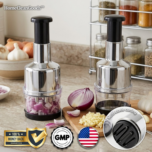 HomeCleanGoods™ QuickChop Press Chopper