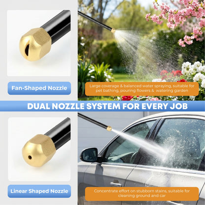 HomeCleanGoods™ QuickWash Heavy-Duty Pressure Wand