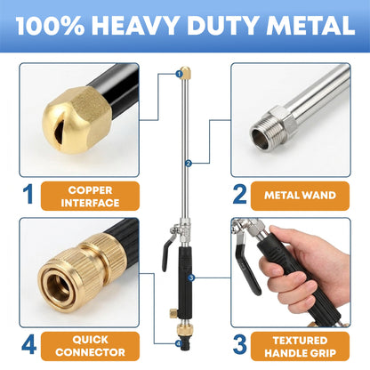 HomeCleanGoods™ QuickWash Heavy-Duty Pressure Wand