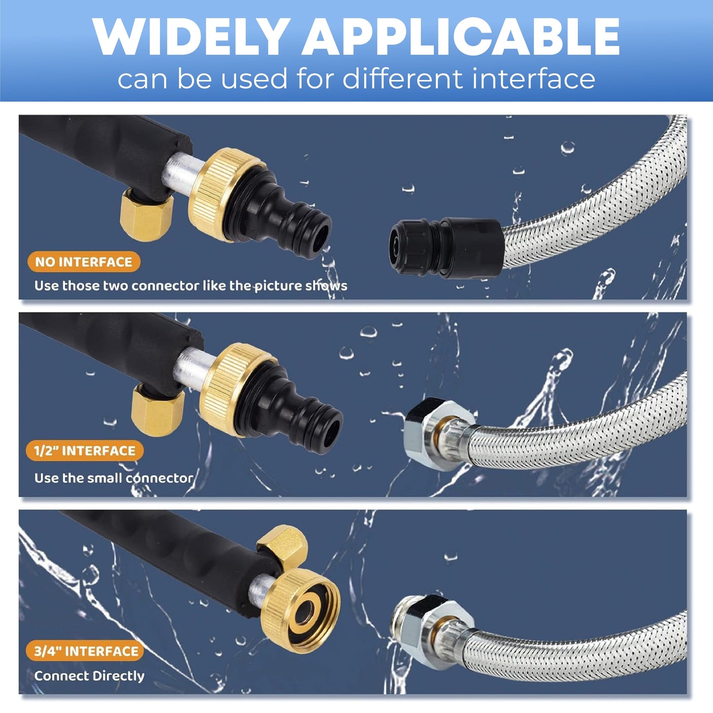HomeCleanGoods™ QuickWash Heavy-Duty Pressure Wand