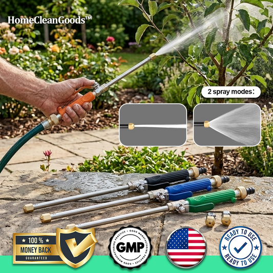 HomeCleanGoods™ QuickWash Heavy-Duty Pressure Wand
