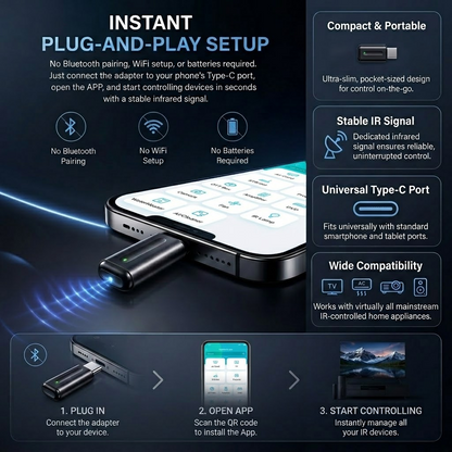 HiFiveGo™ RemoteGo USB-C Universal IR Adapter