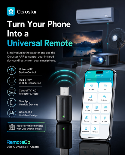HiFiveGo™ RemoteGo USB-C Universal IR Adapter