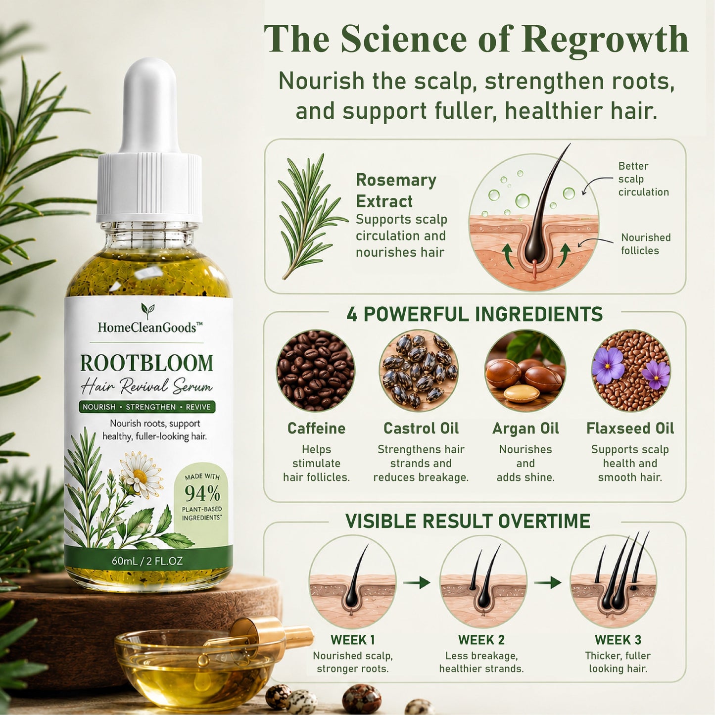 HomeCleanGoods™ RootBloom Hair Revival Serum