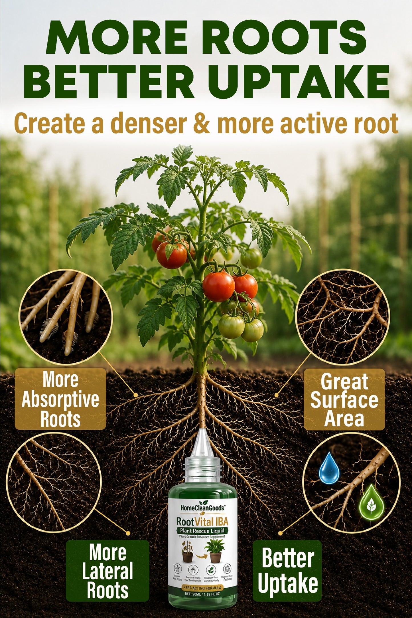 HomeCleanGoods™ RootVital IBA Plant Rescue Liquid