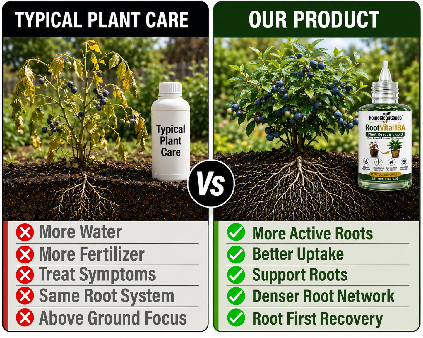 HomeCleanGoods™ RootVital IBA Plant Rescue Liquid