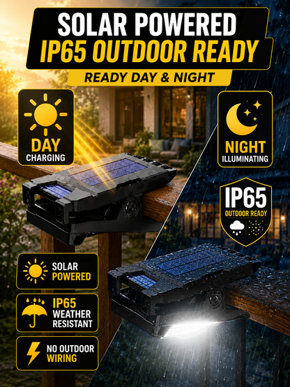 HomeCleanGoods™ SonicBarrier Clip-On Solar Pest Deterrent Light 