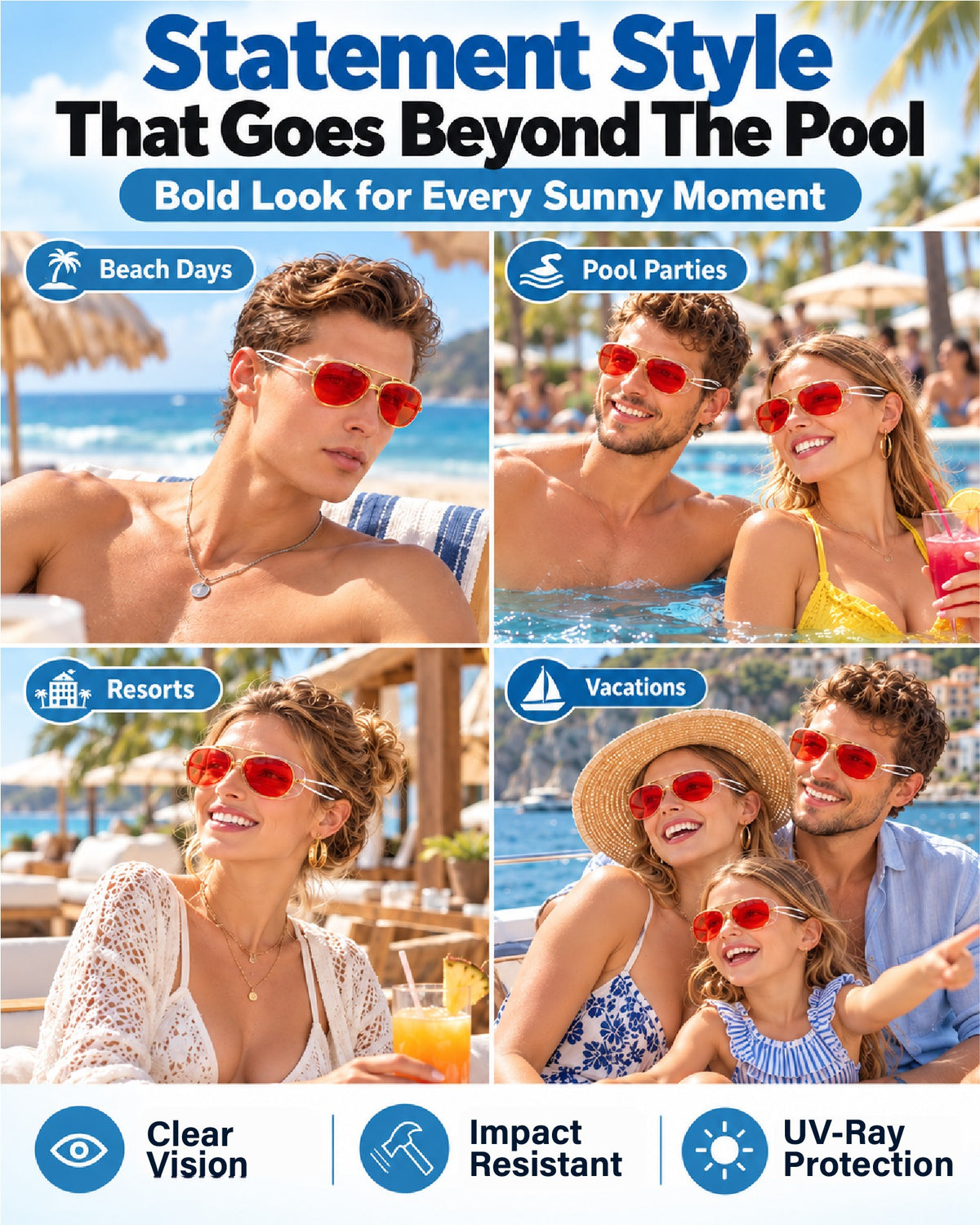 HomeCleanGoods™ SwimShade 2-in-1 Premium Sunglasses Goggles