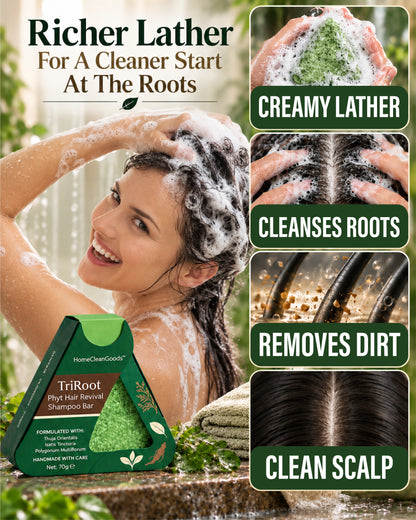 HomeCleanGoods™ TriRoot Phyto Hair Revival Shampoo Bar