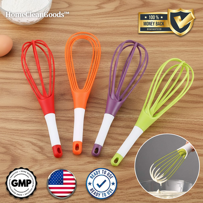 HomeCleanGoods™ TwistWhisk Dual-Function Foldable Whisk