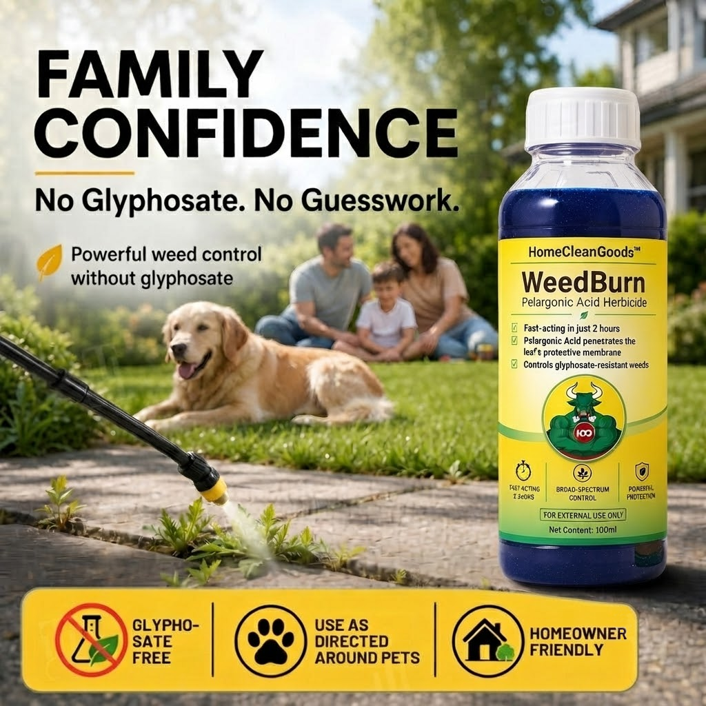 HomeCleanGoods™ WeedBurn Pelargonic Acid Herbicide