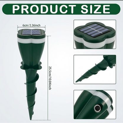 HomeCleanGoods™ YardShield Solar Ultrasonic Pests Repellent