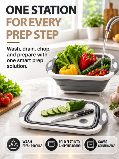 LivLifeGoods™ AllPrep Collapsible Kitchen Prep Station