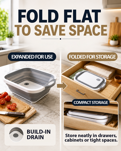 LivLifeGoods™ AllPrep Collapsible Kitchen Prep Station