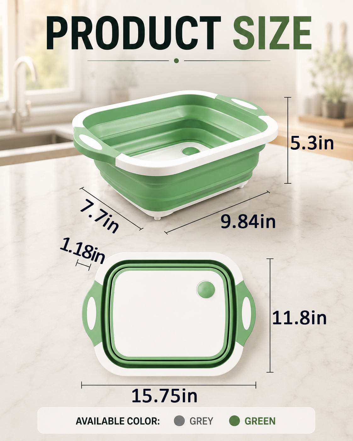 LivLifeGoods™ AllPrep Collapsible Kitchen Prep Station