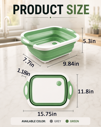 LivLifeGoods™ AllPrep Collapsible Kitchen Prep Station