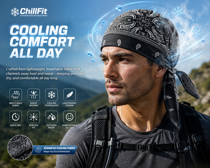 LivLifeGoods™ ChillFit Outdoor Cooling Head Wrap
