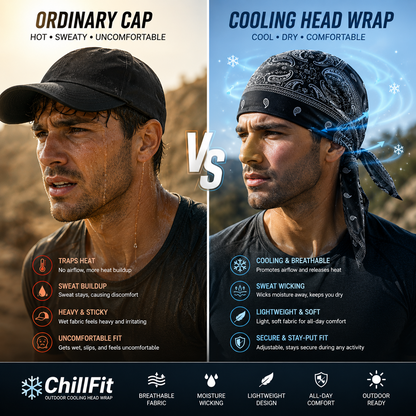 LivLifeGoods™ ChillFit Outdoor Cooling Head Wrap