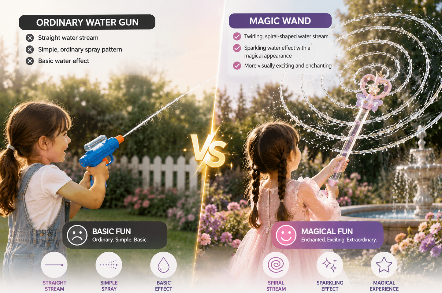 LivLifeGoods™ FairyTwirl Magic Water Wand