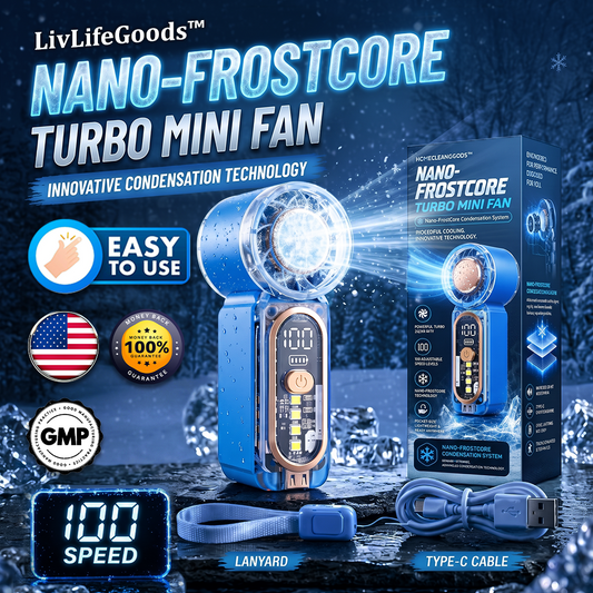 ❄️ 2026 Cooling Technology Breakthrough — LivLifeGoods™ Nano-FrostCore Turbo Mini Fan 2