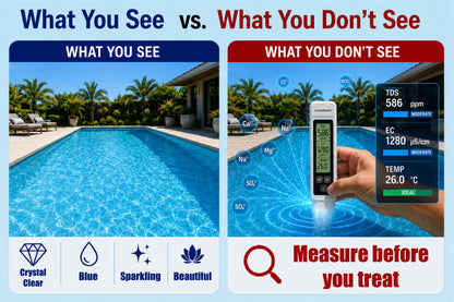 LivLifeGoods™ PureCheck Smart 3-in-1 TDS Water Quality Tester