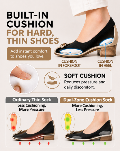Next2Comfort™ CloudSole Invisible Cushion Shock-Absorbing Socks
