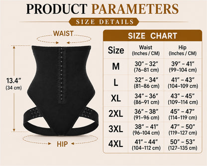Next2Comfort™ CurveDefine Hip & Waist Adjustable Closure Corset Shaper