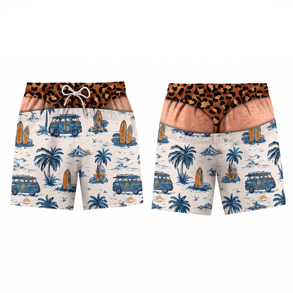 Next2Comfort™ FakeSag Prank Illusion Swim Shorts