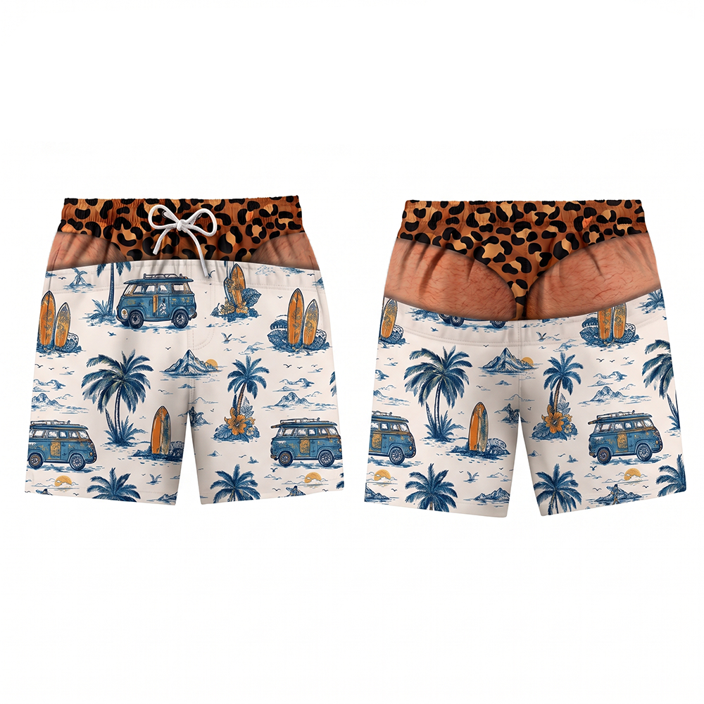 Next2Comfort™ FakeSag Prank Illusion Swim Shorts