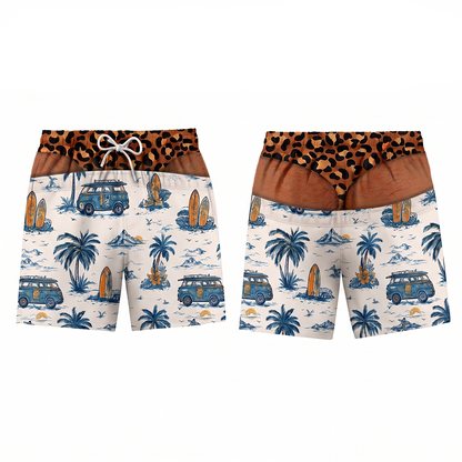 Next2Comfort™ FakeSag Prank Illusion Swim Shorts