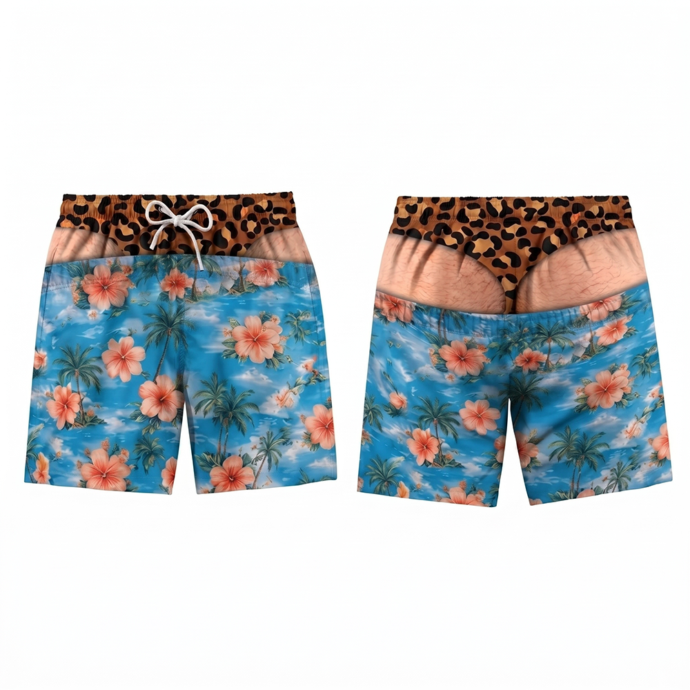 Next2Comfort™ FakeSag Prank Illusion Swim Shorts